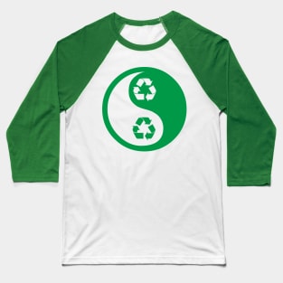 Yin Yang Recycle Baseball T-Shirt